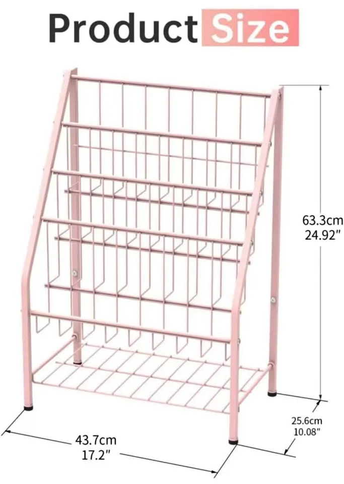 Brand New - 4-Tier Metal Child Bookshelves thumbnail