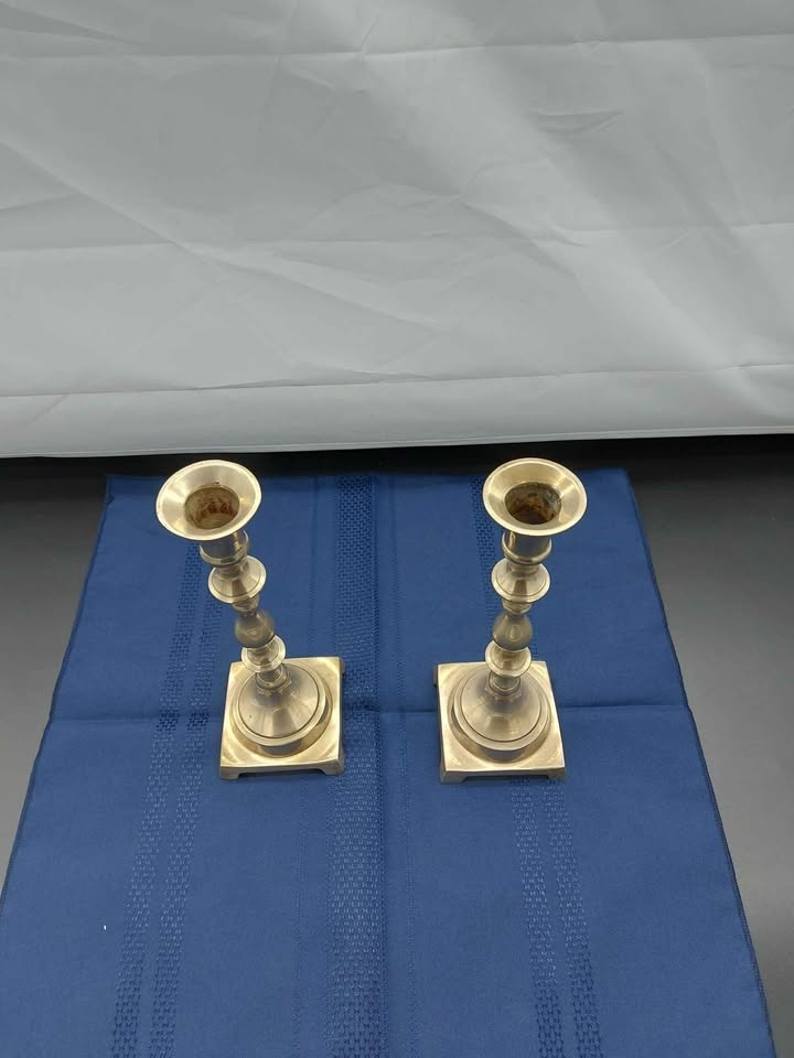 Brass Candlestick Holders Set Of 2 - photo 2