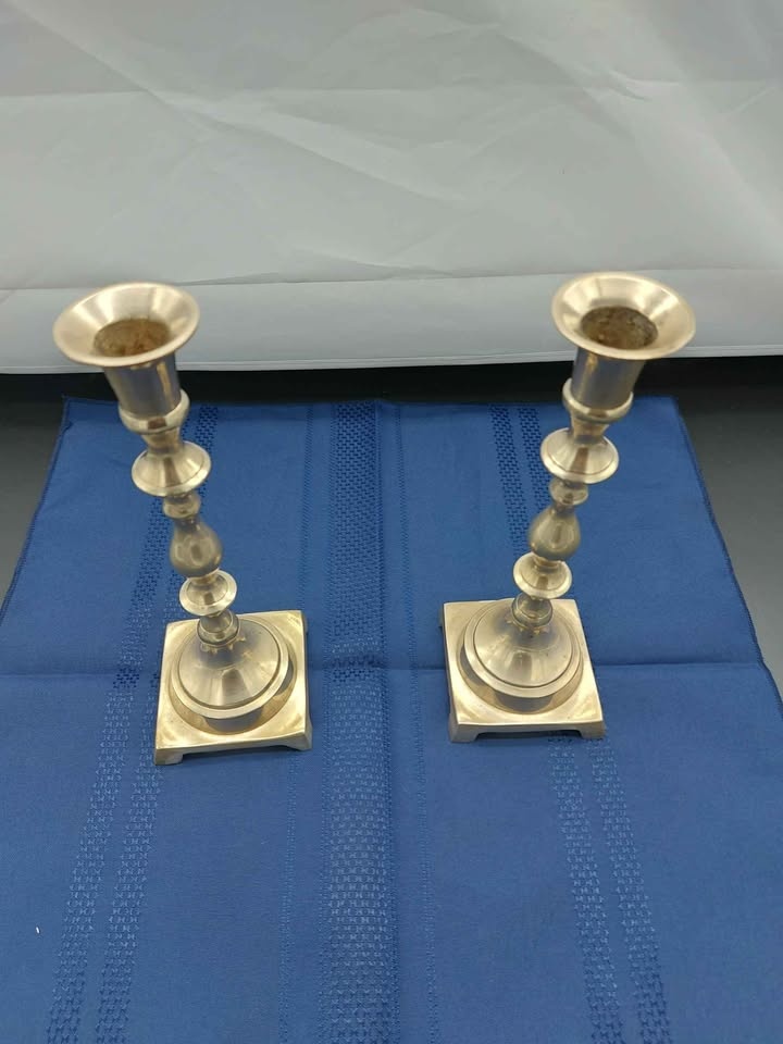 Brass Candlestick Holders Set Of 2 - photo 4