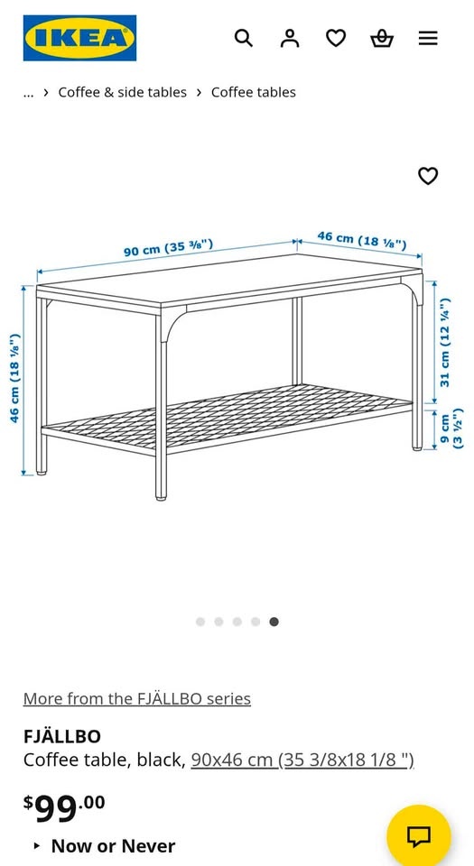 Ikea Fjällbo coffee table - photo 3