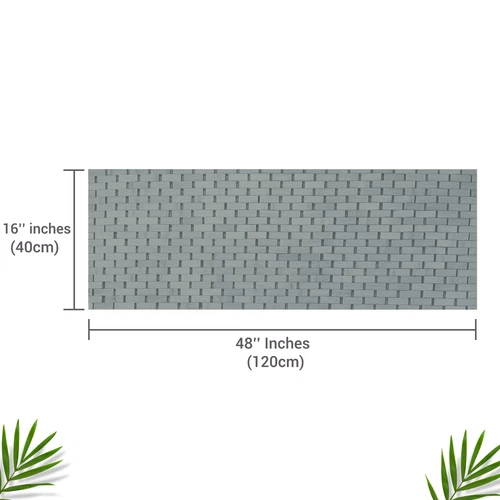 Bamboo Bath Mat Grey (48x16") + Soap Dish - photo 2