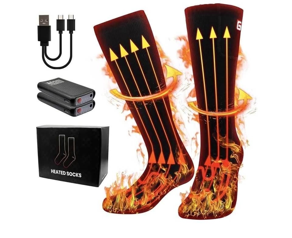 MMlove Heated Socks for Men Women 3 Heat Settings