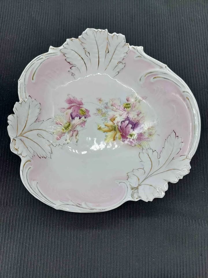 Big Vintage or Antique Floral Bowl