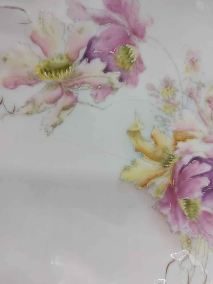 Big Vintage or Antique Floral Bowl - photo 4