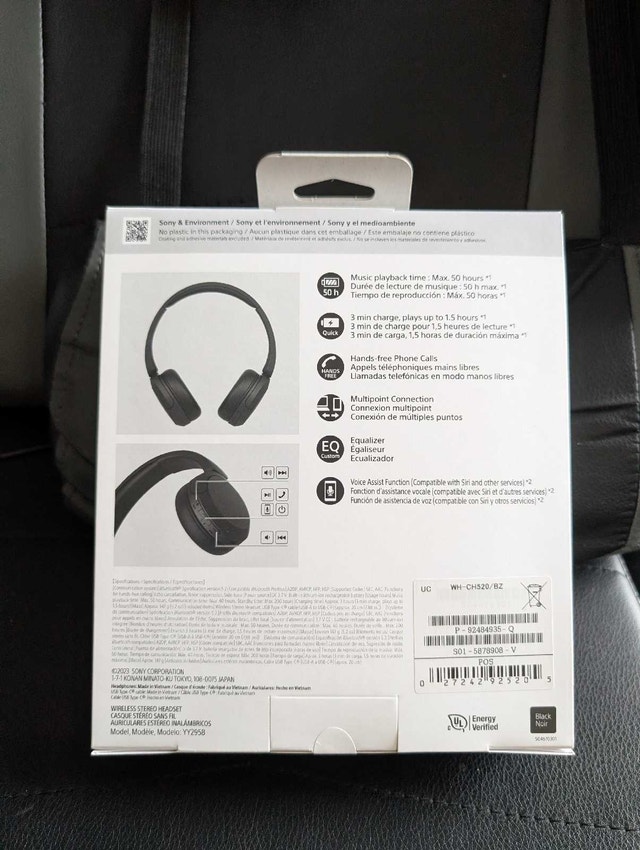 Sony WH-CH520 Wireless Headphones - Black - photo 2