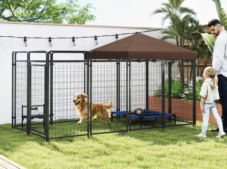 Brand New Dog Kennel Outdoor w/ Waterproof Canopy - photo 3