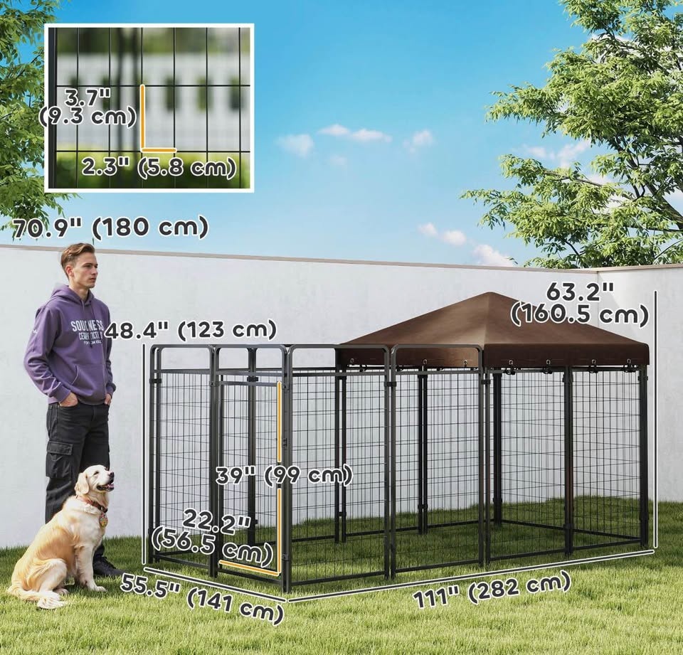 Brand New Dog Kennel Outdoor w/ Waterproof Canopy - photo 4