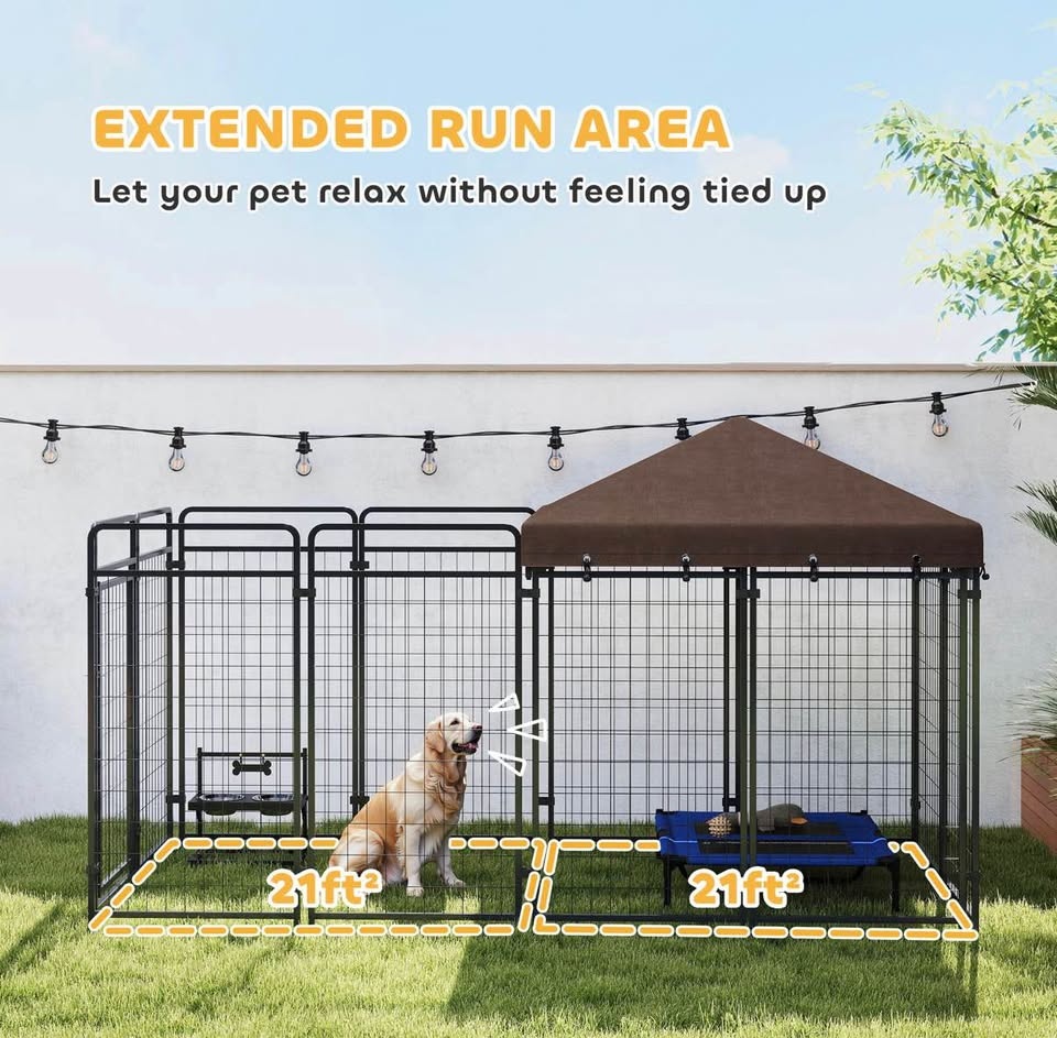 Brand New Dog Kennel Outdoor w/ Waterproof Canopy - photo 5