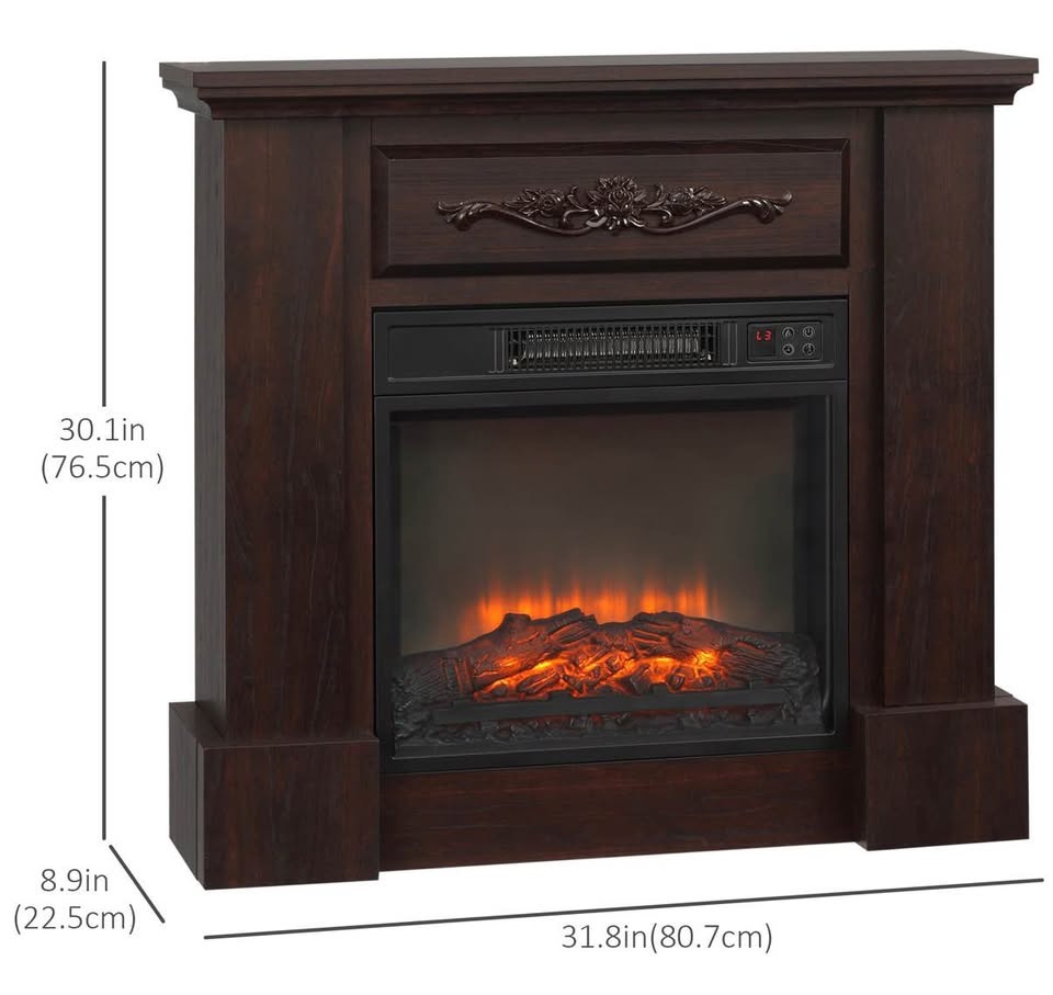 Brand New in Box!!! Electric Fireplace with Mantel - photo 3