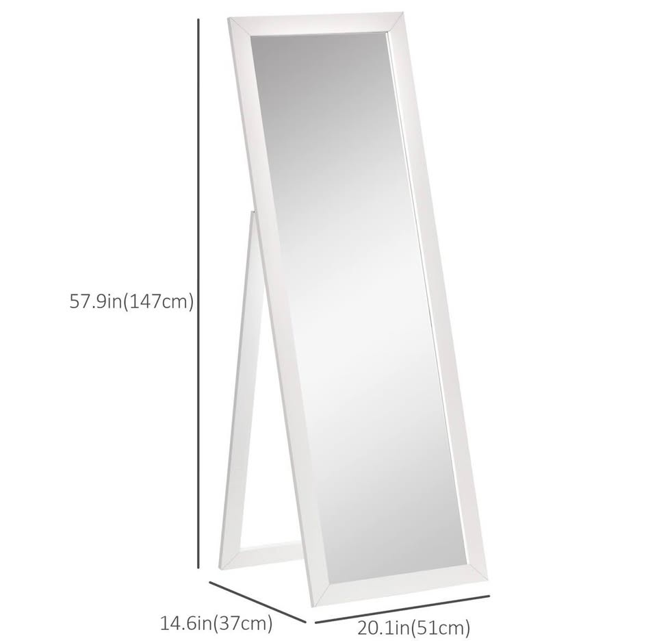 Brand New 58" x 20" Floor Standing Mirror! - photo 3