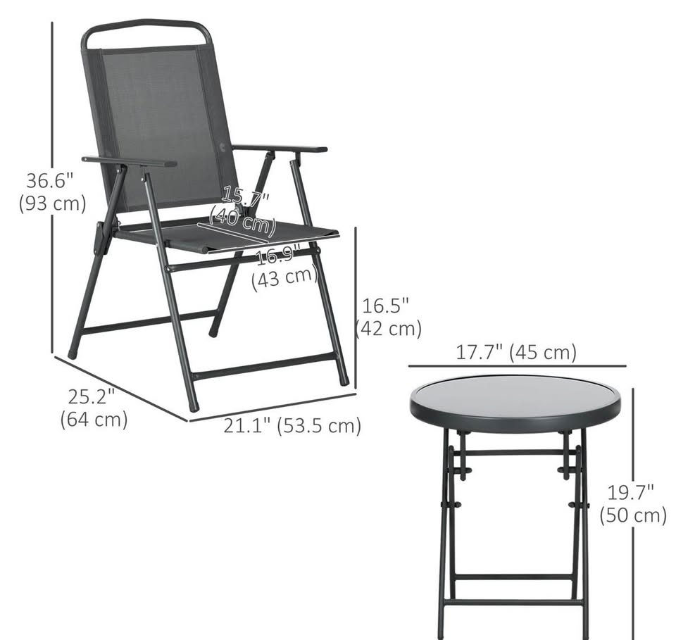 3 Pieces Bistro Set Brand New!!! - photo 3
