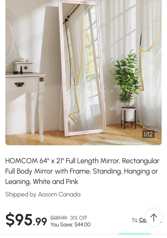 Brand New Full Length Mirror 64" x 21" - photo 2
