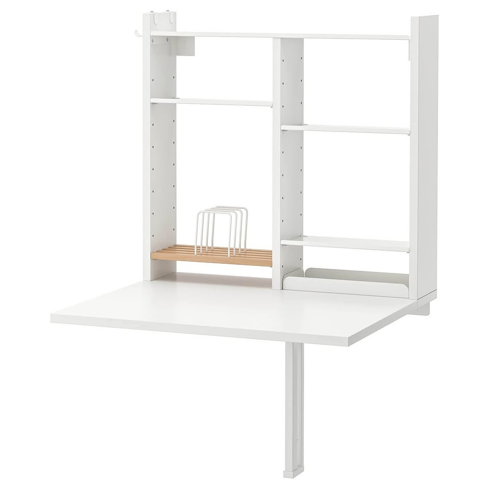 IKEA Norberg Wall Drop-Leaf Table w Storage - photo 2