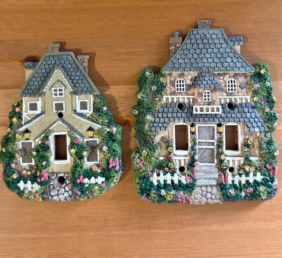 Cottage House Decorative Light Switch Covers 2-Pack
