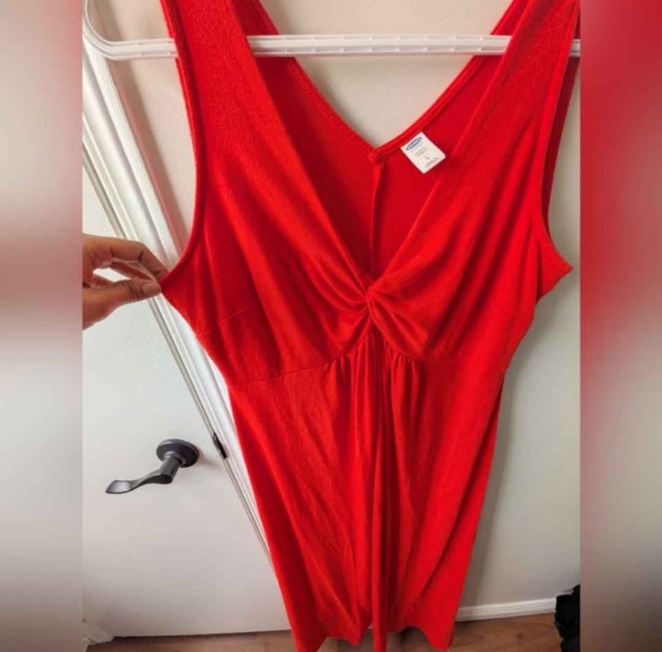 Old Navy Red Maternity Maxi Dress - Size L - photo 3