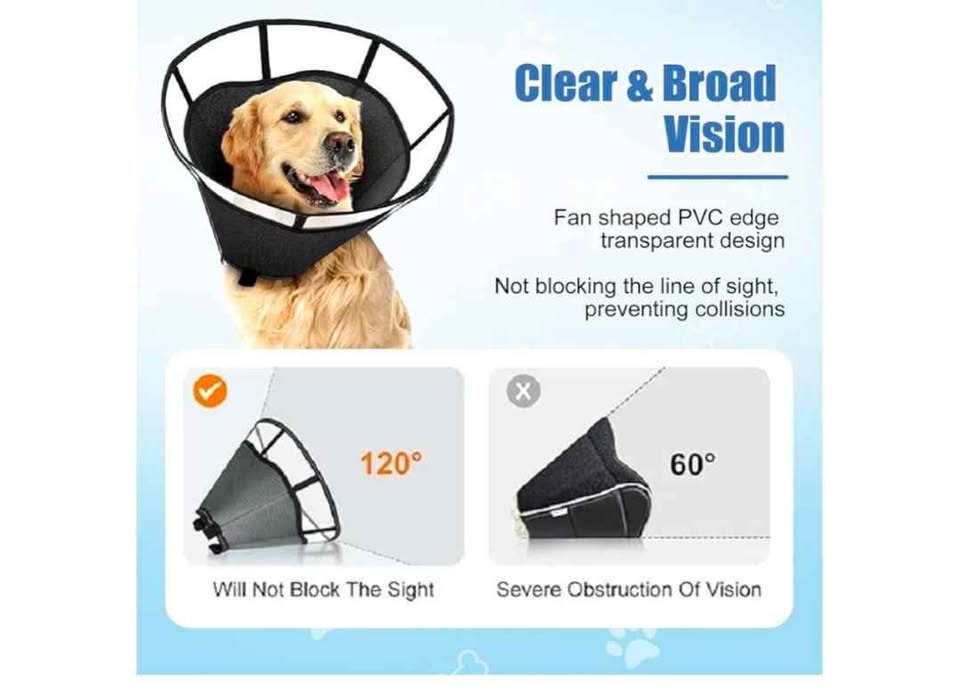 Brand new adjustable anti lick soft dog cone (Large) - photo 2