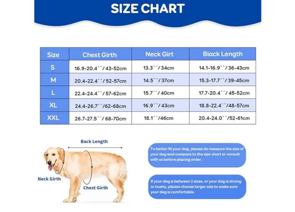 Brand new dog surgery recovery suit (Size L) - photo 2