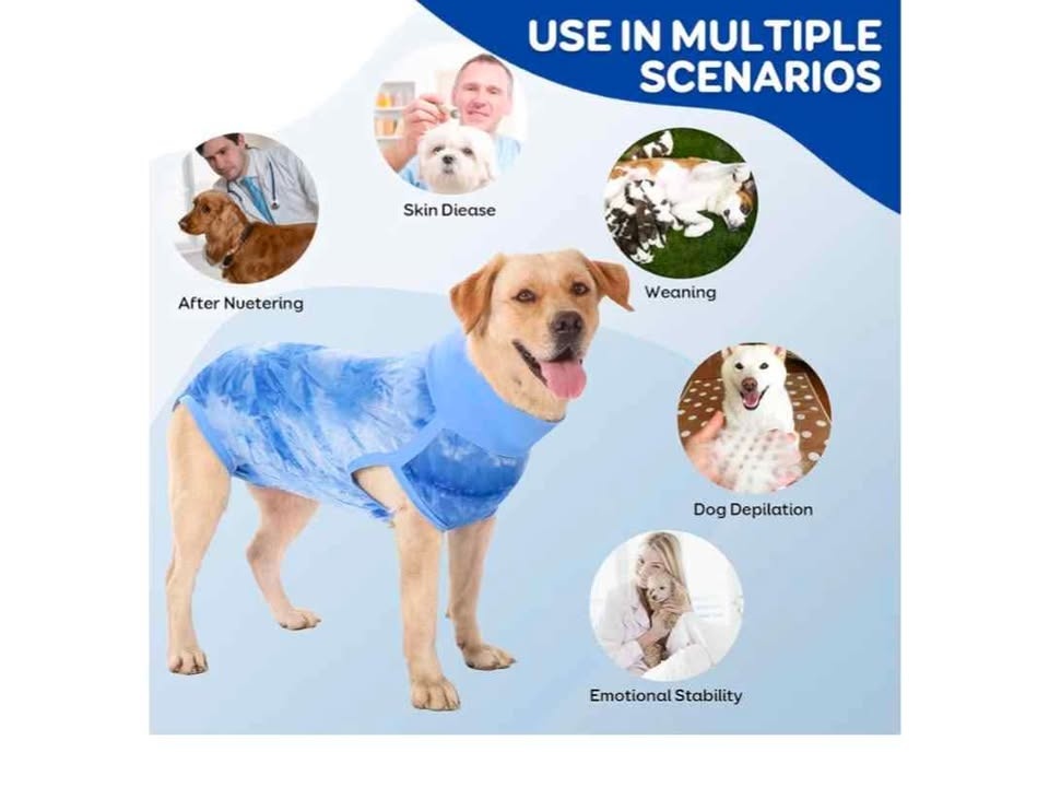 Brand new dog surgery recovery suit (Size L) - photo 4