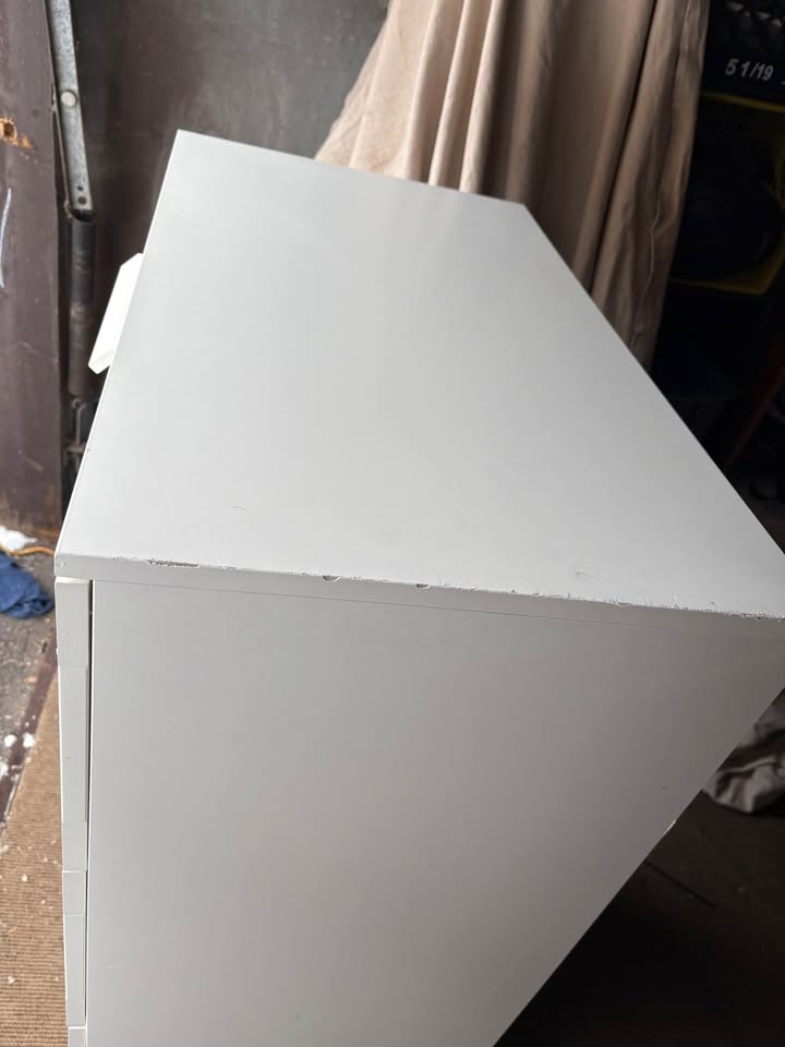 Ikea BRIMNES White 4-Drawer Dresser with Glass Bottom Drawer - photo 4