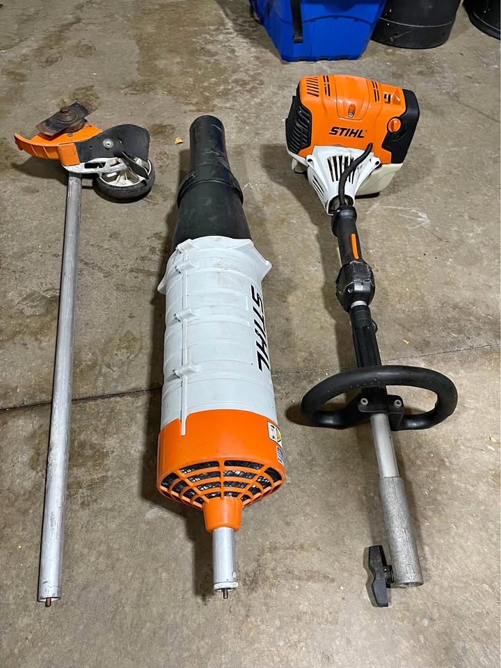 Stihl KM-131R + Attachments