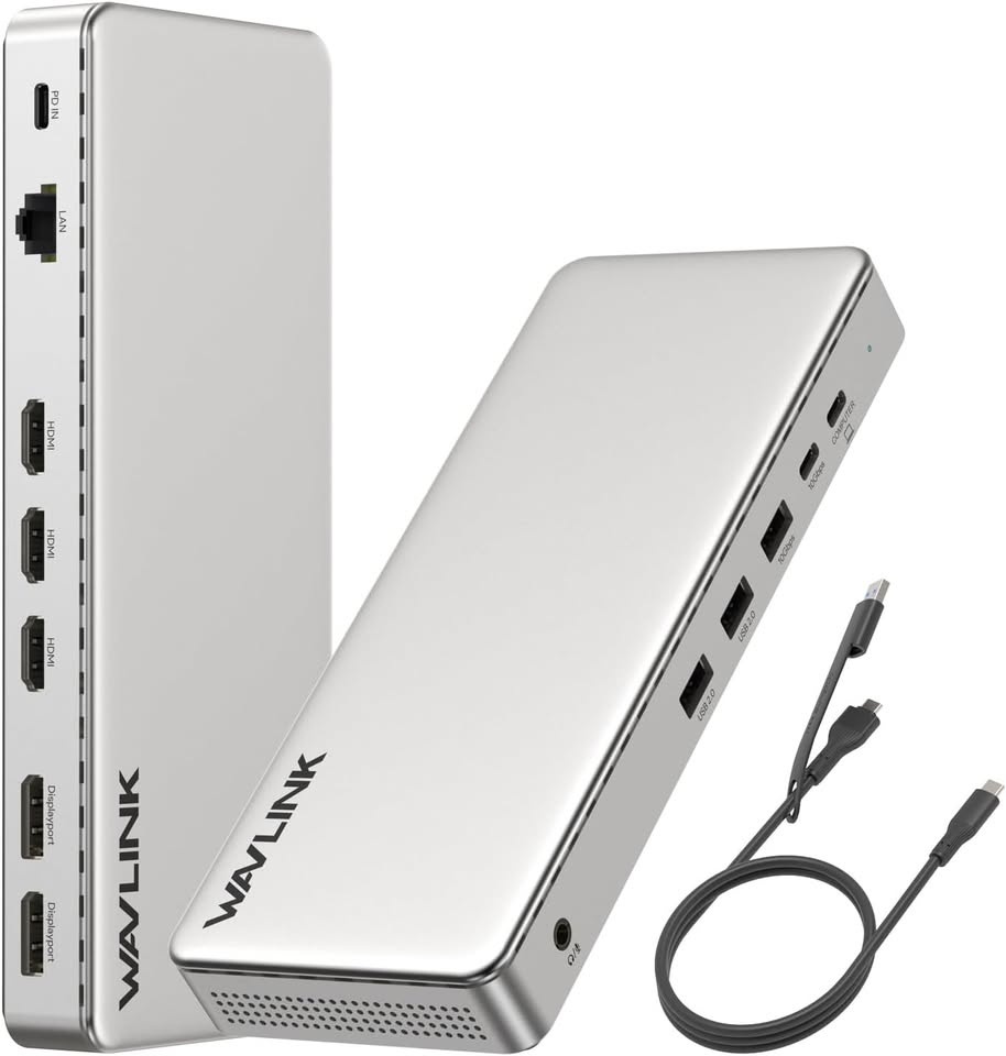 WAVLINK 13-in-1 Docking Station - Triple Monitor (SM770) - photo 5