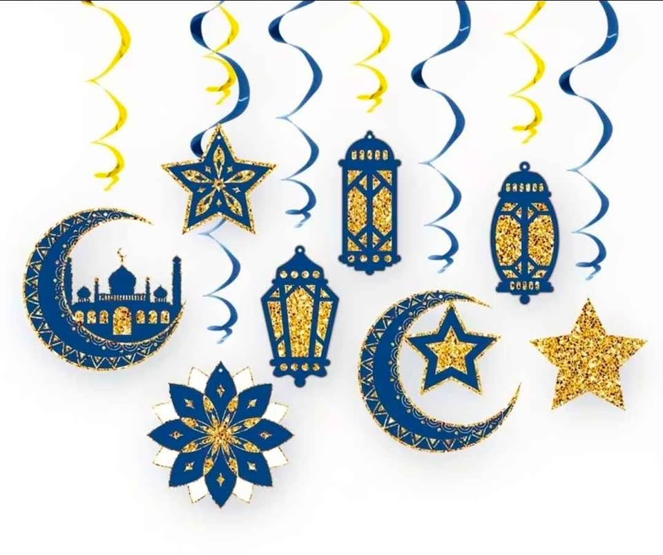 16-Piece Ramadan Hanging Swirl Decorations - photo 5