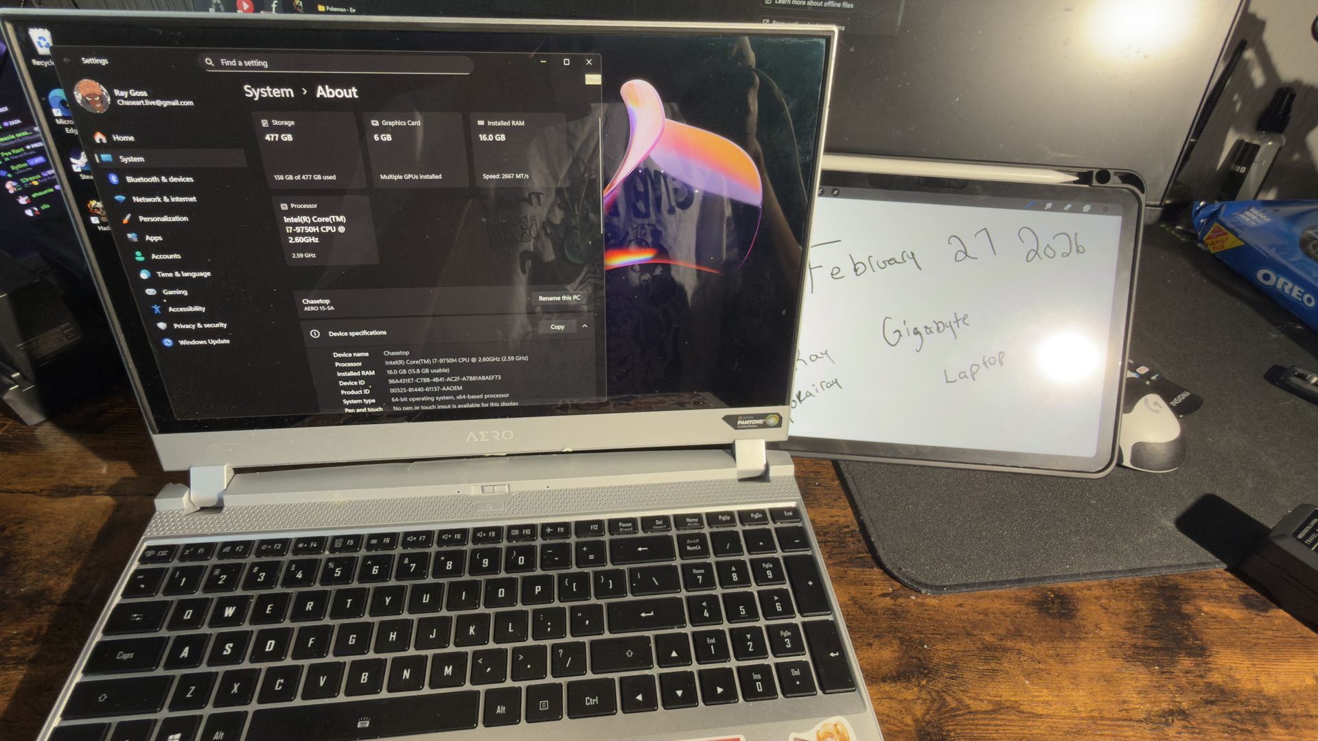 Gigabyte Gaming Laptop - photo 3