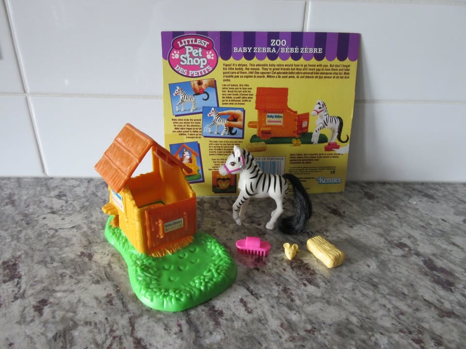 1993 Littlest Pet Shop Zoo - Baby Zebra Playset - photo 2