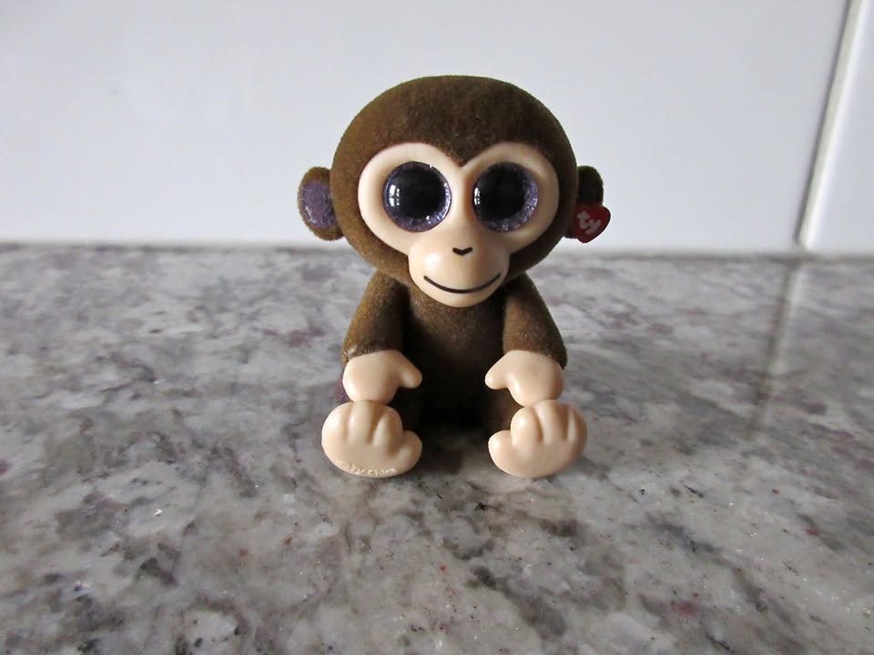 TY Beanie Boos Mini Boos Coconut Monkey Series 1 Figure