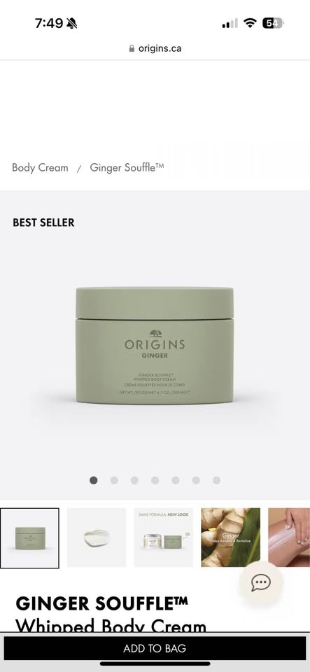 Origins Ginger Souffle Whipped Body Cream new 200ml - photo 3