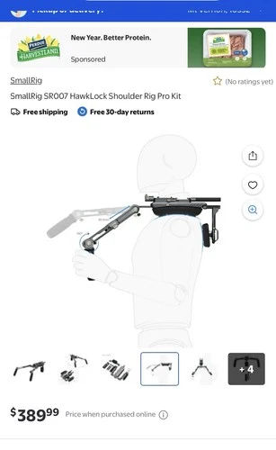 SmallRig HawkLock Shoulder Rig SR007 Pro Camera Stabilizer - photo 4