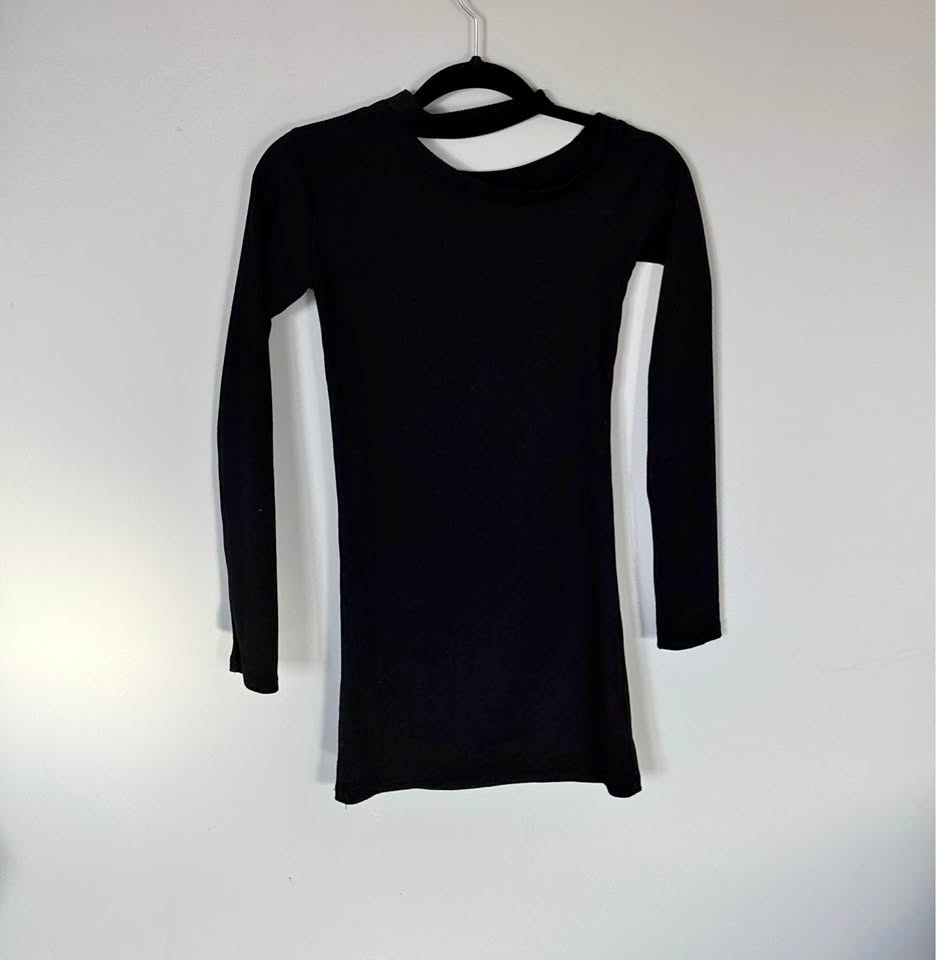 Black mini dress