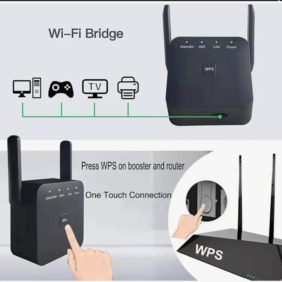 300Mbps Fastest WiFi Extender Signal Booster - photo 3