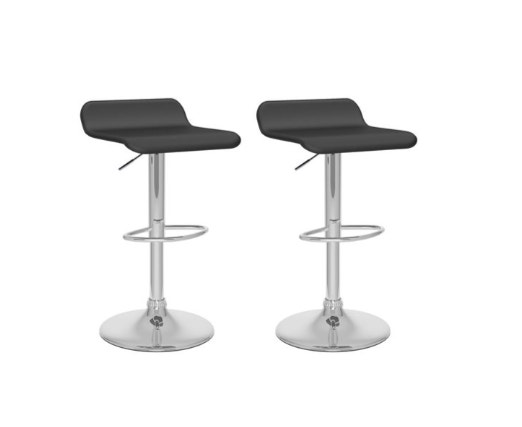 CorLiving Adjustable Faux Leather Barstools (Set of 2)