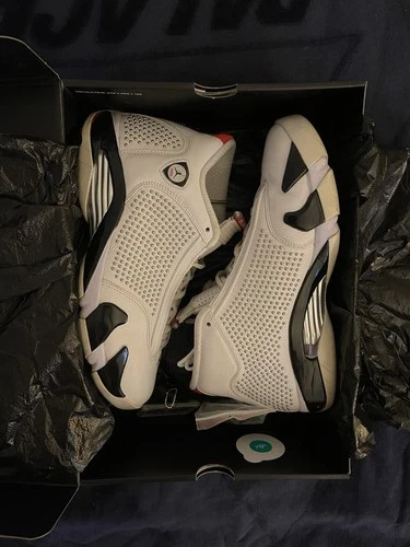Size 10.5 - Supreme x Air Jordan 14 Retro White - photo 2