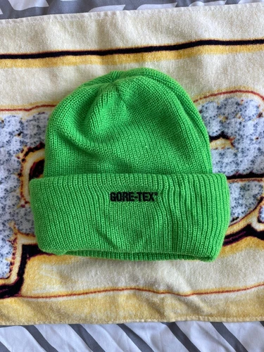 Supreme X Gore Tex Beanie Electric Green 100% Authentic - photo 2