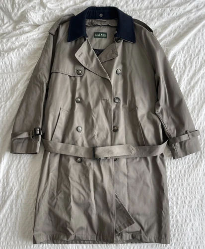 Ralph Lauren Mens Trench Coat Sz 38R Brand New Authentic