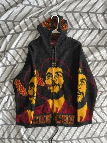 Supreme Che Hooded Zip Up Sweater Sz M 100% Authentic