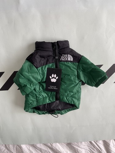 The Dog Face Puppy Puffer Green/Black Sz M 100% Authentic