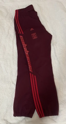 Adidas X Yeezy OG Calabasas Pants Red Sz M 100 % Authentic