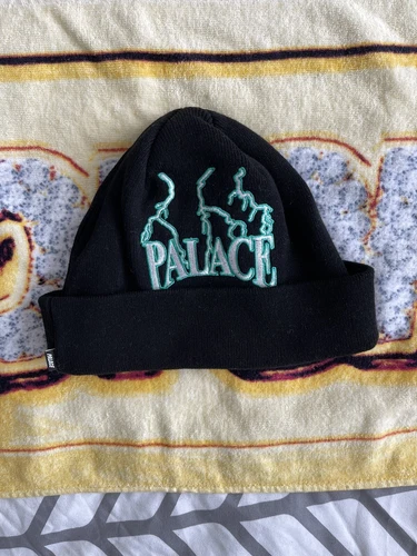 Palace Lightening Beanie Black 100% Authentic