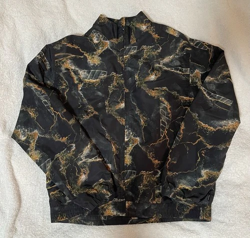 Supreme Marble Track Jacket Black FW2020 Sz M 100% Authentic