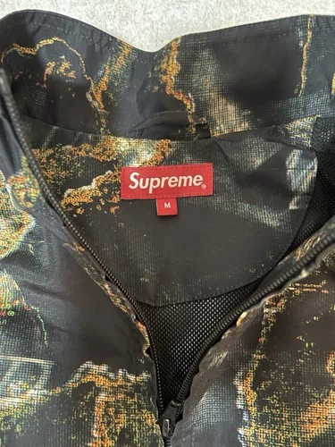 Supreme Marble Track Jacket Black FW2020 Sz M 100% Authentic - photo 3