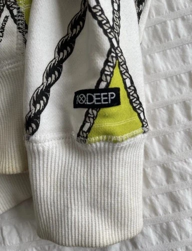 10 Deep Chain Gang Hoodie Sz L 100% Authentic Vintage - photo 4