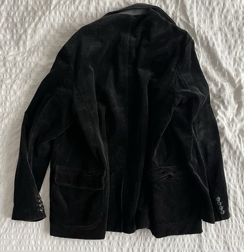Polo By Ralph Lauren Black Corduroy Sports Coat Sz 42R - photo 2