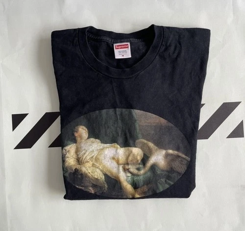 Supreme Leda and the Swan Tee T-Shirt Black SS19 Size M - photo 3