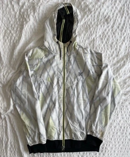 10 Deep Windbreaker Chain Gang Full Zip Hoodie Sz L Vintage