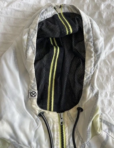 10 Deep Windbreaker Chain Gang Full Zip Hoodie Sz L Vintage - photo 4