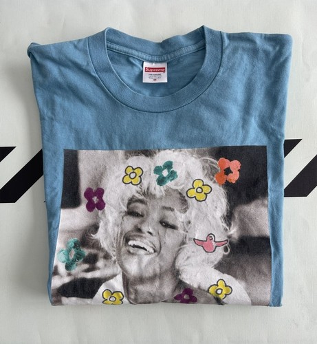 Supreme Naomi Campbell Tee Blue Men's T-Shirt Size M SS20 - photo 3