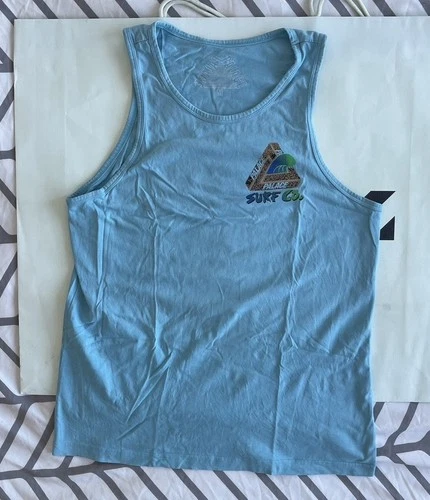 Palace Surf Co Cheetah Tri Ferg Sleeveless Tank Top Blue Sz M - photo 2